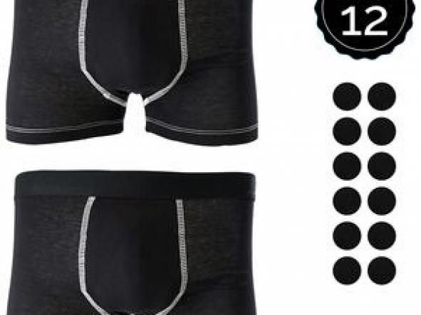 SET 12 BOXERS MARGINAL NEGRO SZ