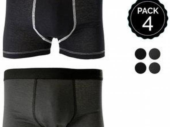 SET 4 BOXERS MARGINAL NEGRO+ANTRACITA