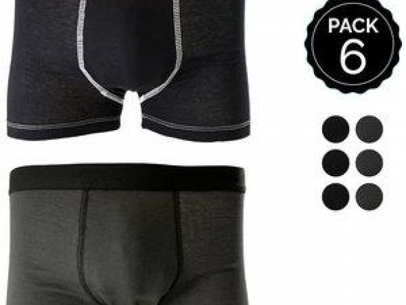 SET 6 BOXERS MARGINAL NEGRO+ANTRACITA [0]