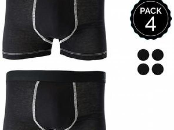 SET 4 BOXERS MARGINAL NEGRO+NEGRO