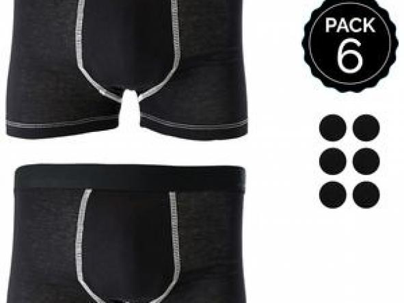 SET 6 BOXERS MARGINAL NEGRO+NEGRO