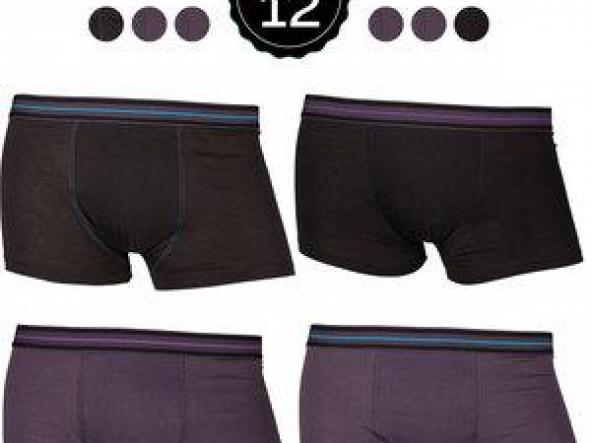 SET 12 BOXERS MARGINAL 8NEGRO+4GRIS