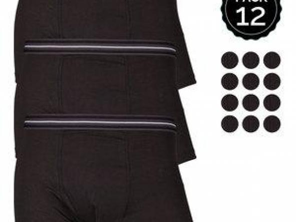 SET 12 BOXERS MARGINAL NEGRO