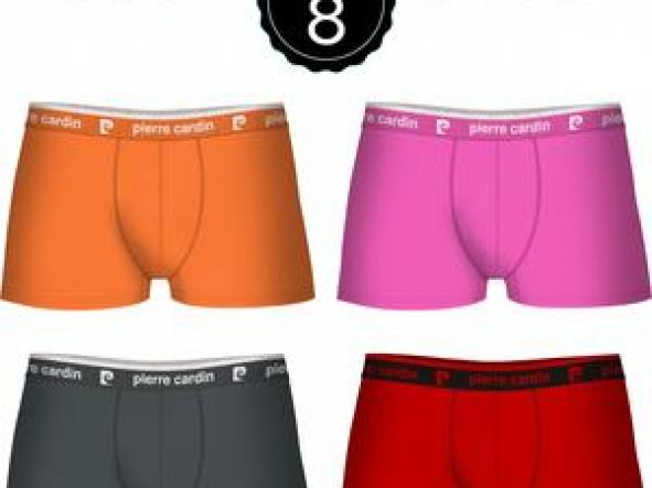 SET 8 BOXERS PIERRE CARDIN NARANJA/ROSA/GRIS/ROJO [0]