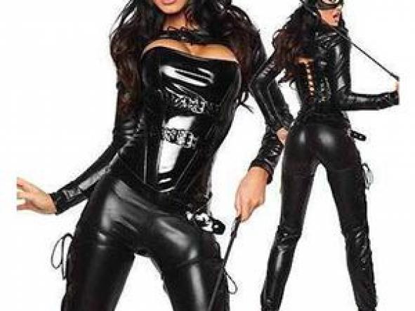 DISFRAZ MONO CATWOMAN NEGRO