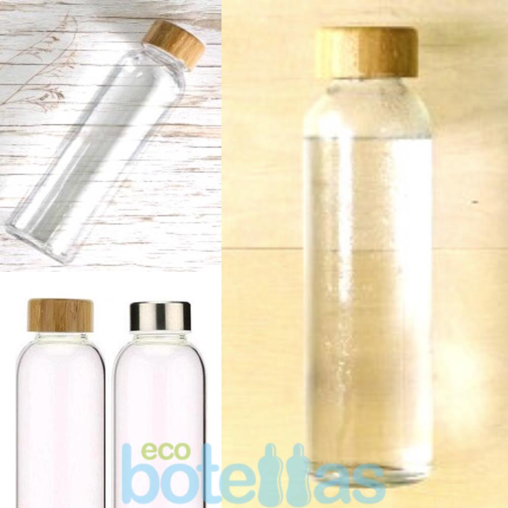 Botella NUOC de cristal 500 ml con funda de silicona