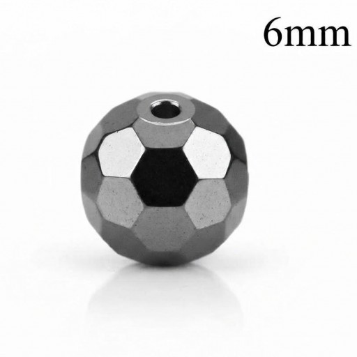 Bola de Hematite 6mm para Hilo