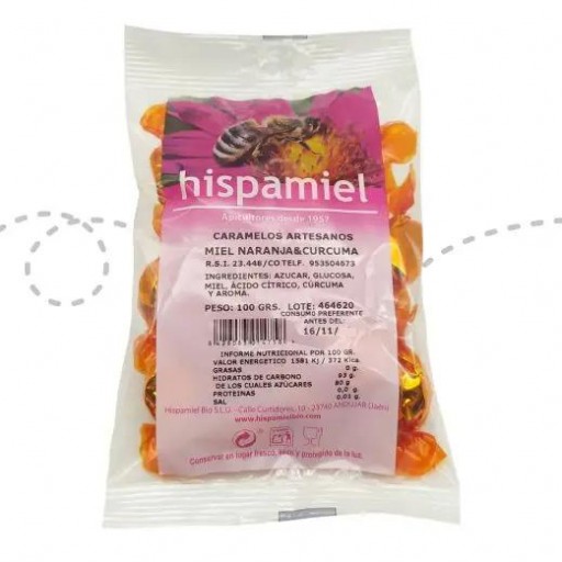 Caramelos Miel, Naranja y Cúrcuma