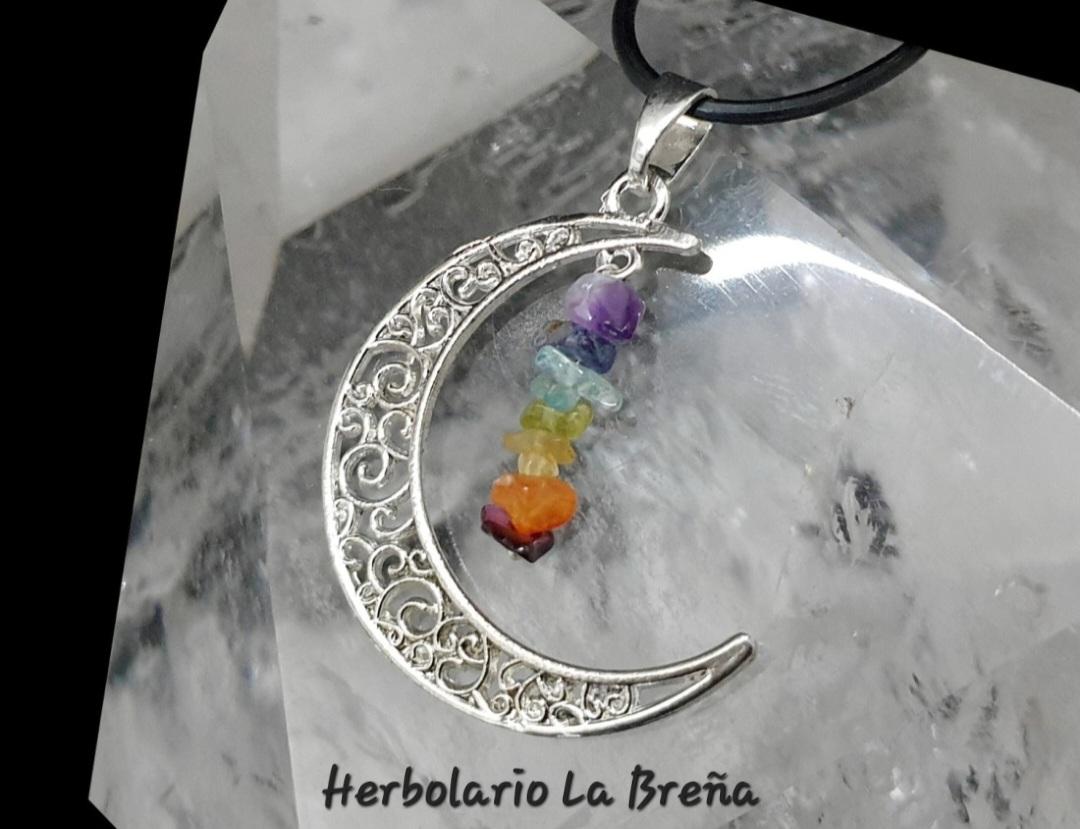 Colgante Luna 7 Chakras