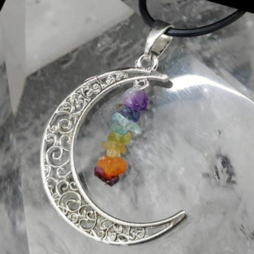 Colgante Luna 7 Chakras