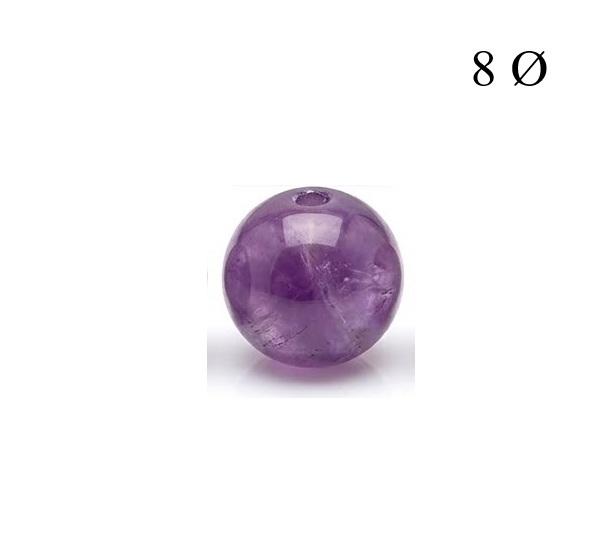 Bola de Amatista 8mm para Hilo