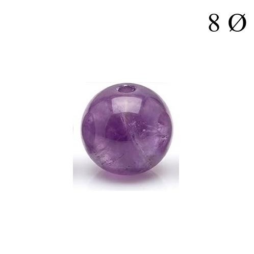 Bola de Amatista 8mm para Hilo