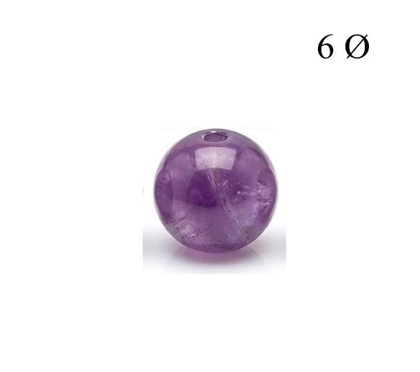 Bola de Amatista 6mm para Hilo