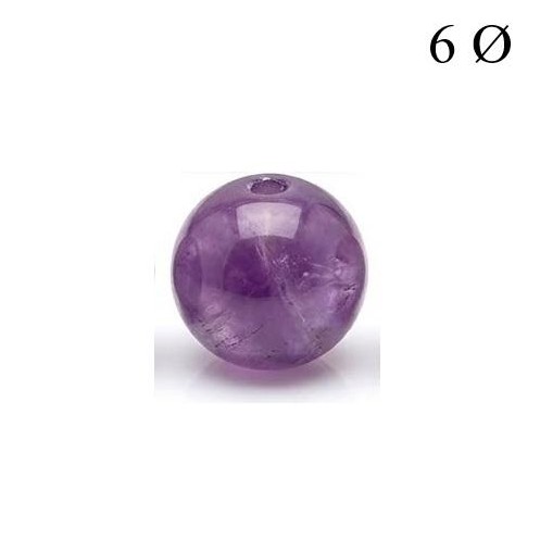 Bola de Amatista 6mm para Hilo