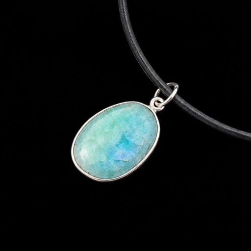 Colgante de Amazonita y Plata [0]