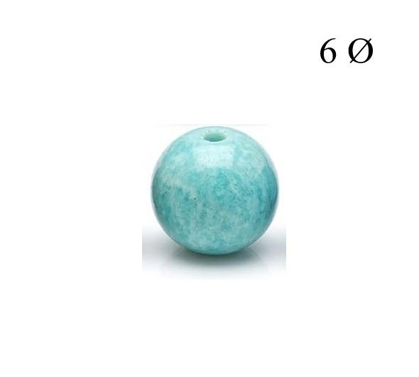 Bola de Amazonita 6mm para Hilo