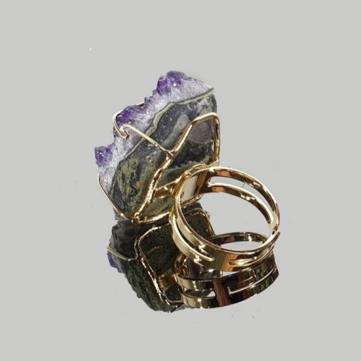 Anillo Adaptable Drusa Amatista [1]