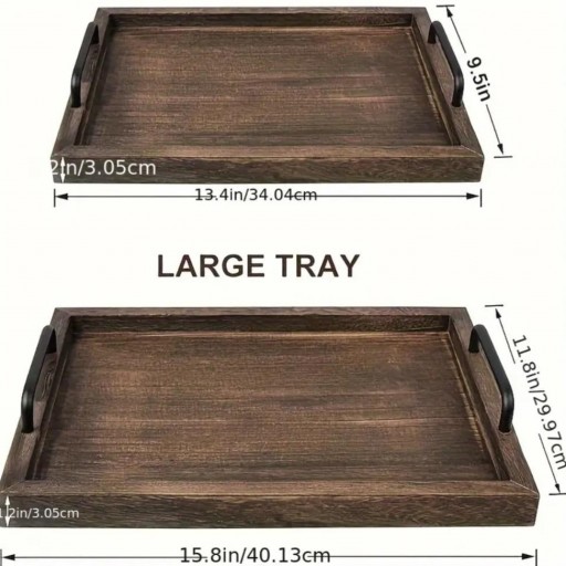 Set de 2 Bandejas de Madera [2]