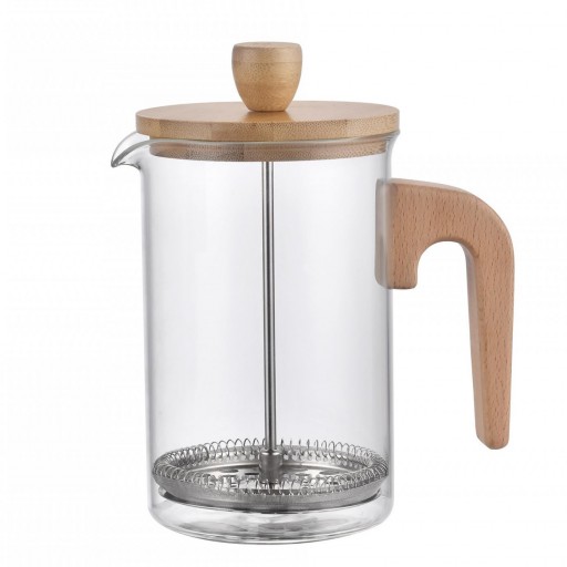 Cafetera Borosilicato y Bambú [0]