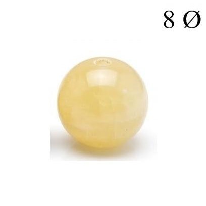 Bola de Calcita Amarilla 8mm para Hilo