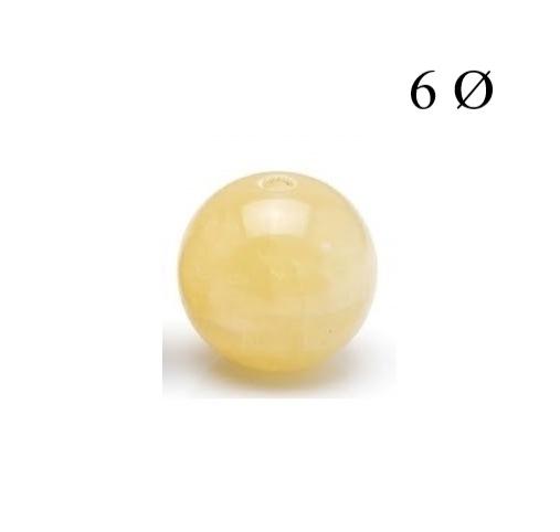 Bola de Calcita Amarilla 6mm para Hilo