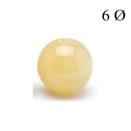 Bola de Calcita Amarilla 6mm para Hilo