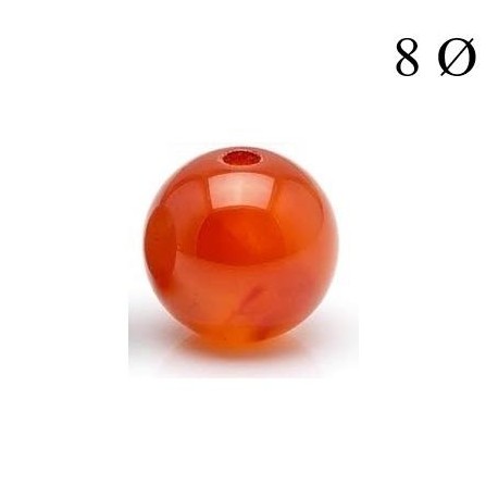 Bola de Carneola 8mm para Hilo [0]
