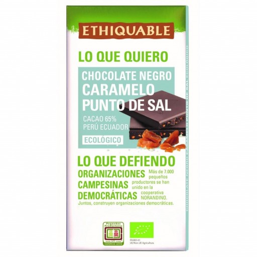 Chocolate Negro Caramelo Sal Bio y de Comercio Justo