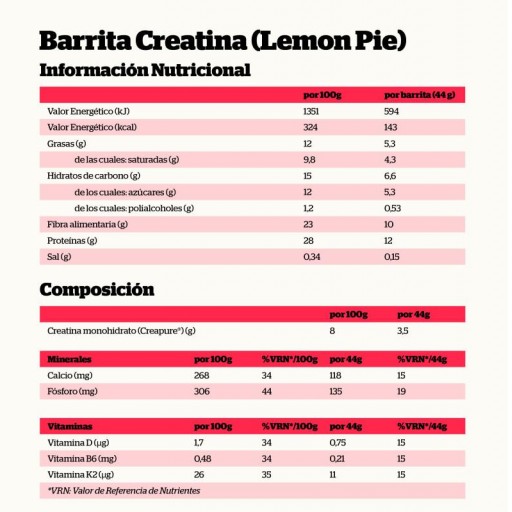 Barrita Creatina Tarta de Limón [2]