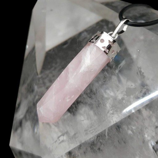 ​Colgante Cuarzo Rosa Péndulo