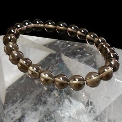 Pulsera Cuarzo Ahumado Bolas
