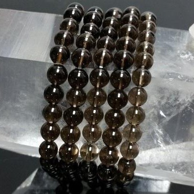 Pulsera Cuarzo Ahumado Bolas [1]