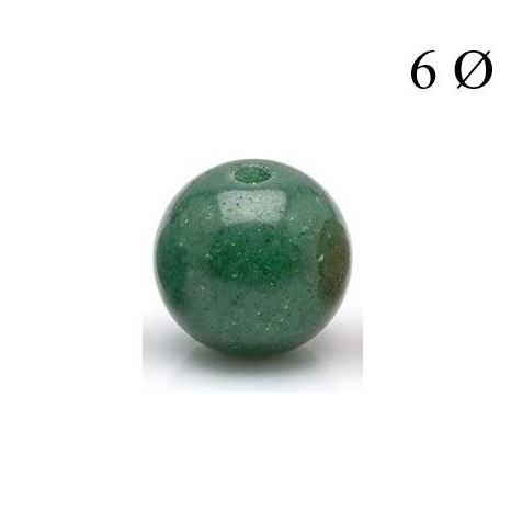 Bola de Cuarzo Verde 6mm para Hilo [0]