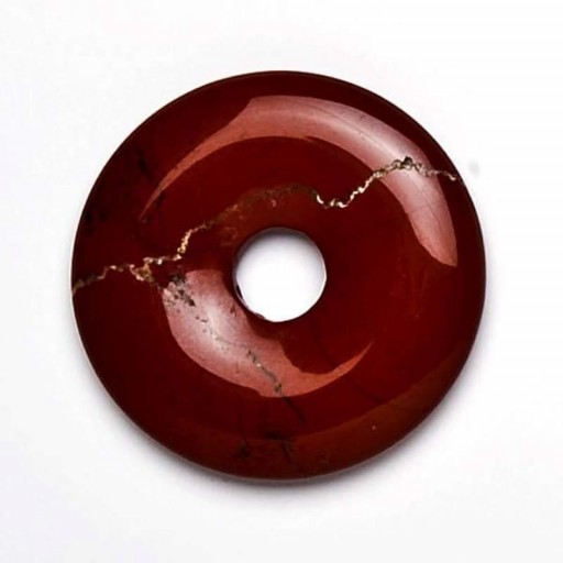 Colgante Donut Jaspe Rojo