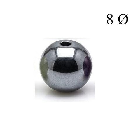 Bola de Hematite 8mm para Hilo