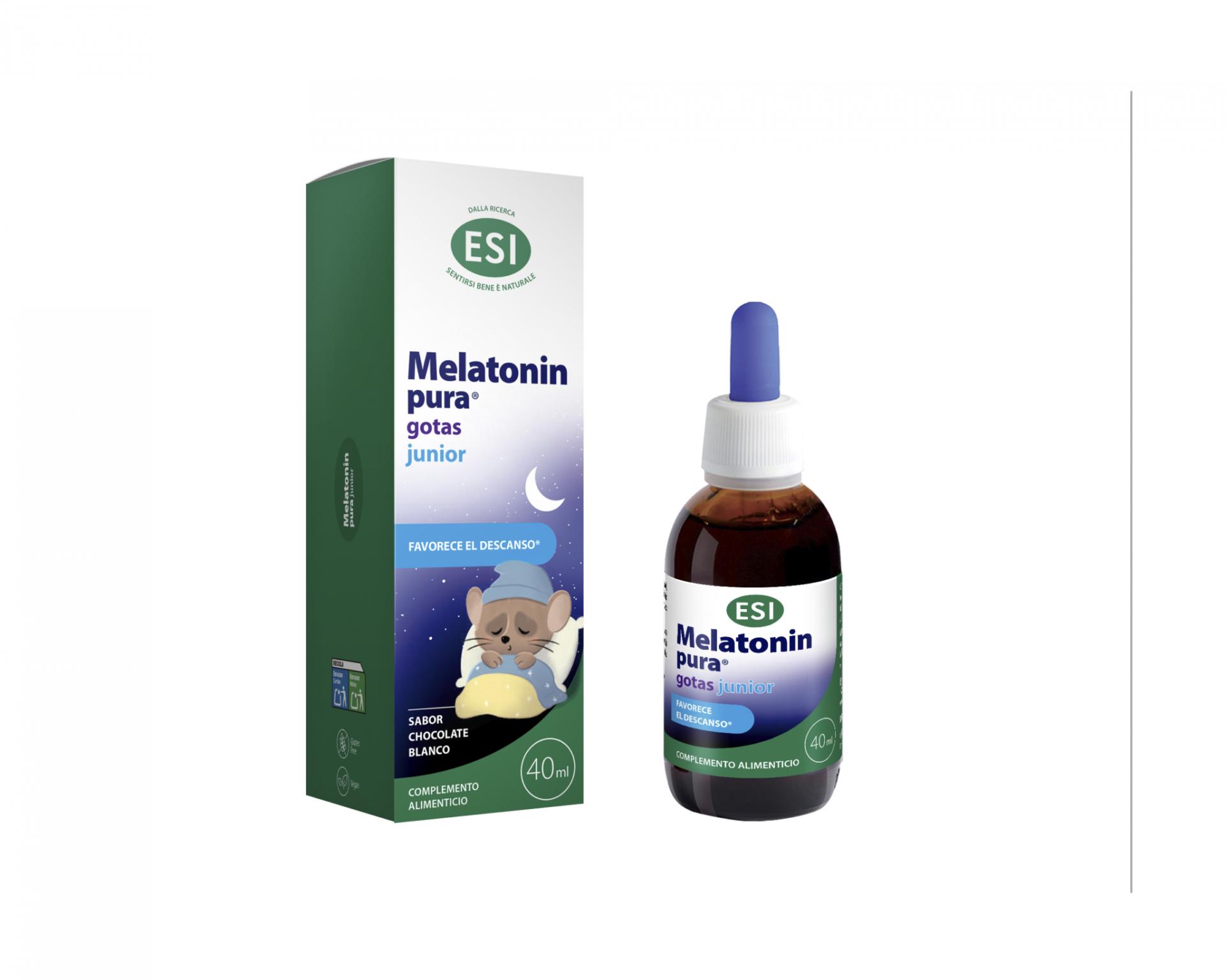 Melatonin Pura Junior Gotas Sabor Chocolate Blanco