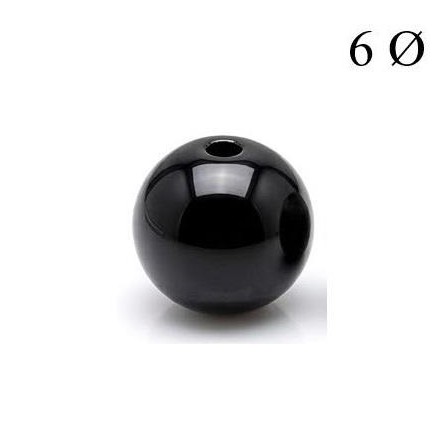 Bola de Obsidiana 6mm para Hilo