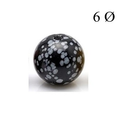 Bola de Obsidiana 6mm para Hilo [0]