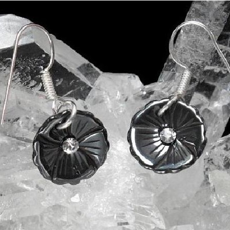 Pendiente Hematita y Plata [0]