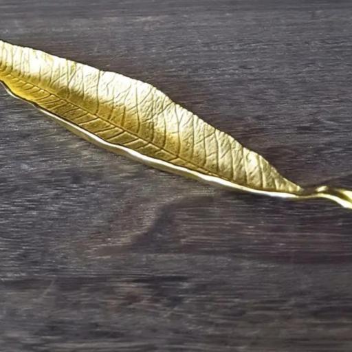 ​Portaincienso Hoja Dorada [1]