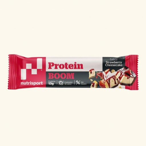 Barrita Protein Boom Tarta de Queso y Fresa