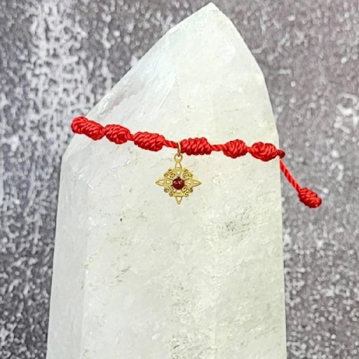 Pulsera 7 Nudos Carneola