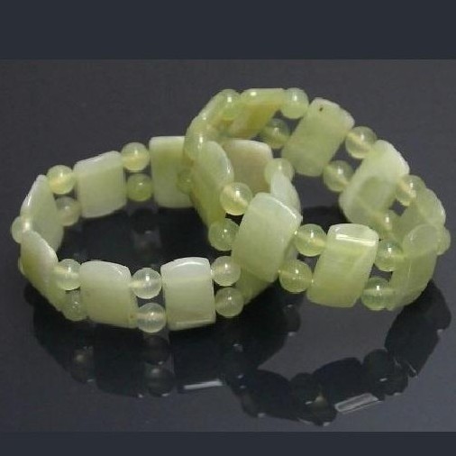 Pulsera Jade Rectángulos y Bolas