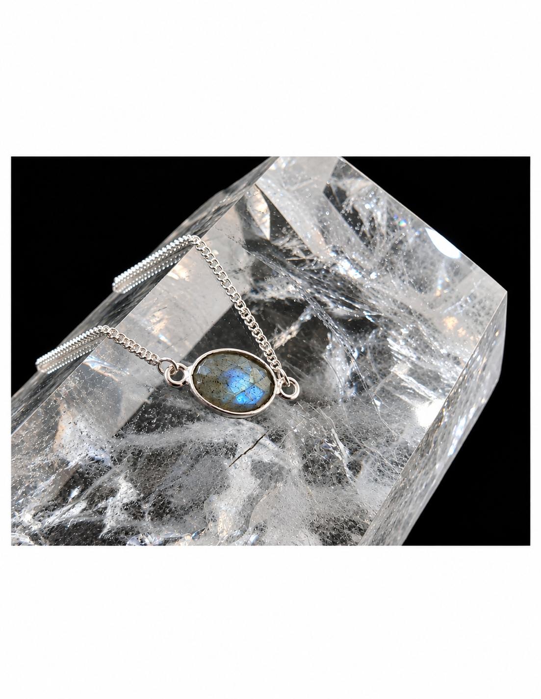 Pulsera de Labradorita y Plata