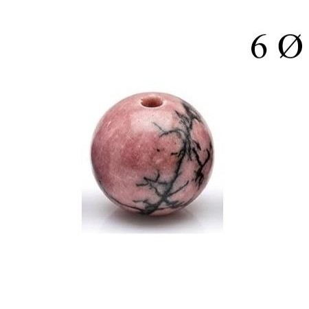 Bola de Rodonita 6mm para Hilo [0]