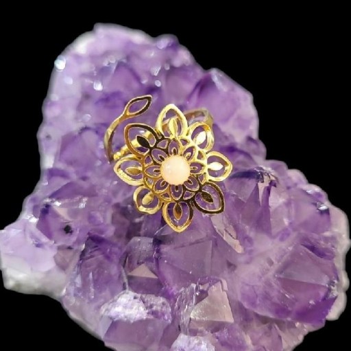 Anillo Cuarzo Rosa