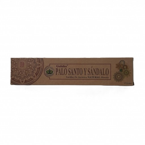 Incienso Orgánico Goloka Palo Santo y Sándalo