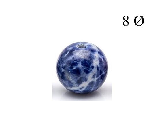 Bola de Sodalita 8mm para Hilo