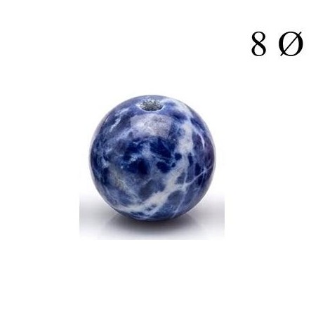 Bola de Sodalita 8mm para Hilo