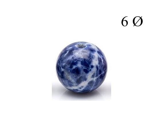 Bola de Sodalita 6mm para Hilo
